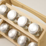 Spice Jars 8 Pieces With Bamboo Rack image number 2