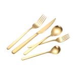 La Mesa Majestic Cutlery Set 20 Pieces Matte Gold image number 2