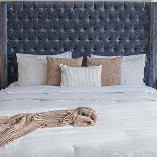 3 Piece Jacquard Comforter King Size Set