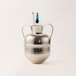 La Mesa silver metal food server with stand 25*20*40 image number 0