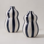 Homez Ceramic Blue And White Vase 15*15*24Cm image number 4