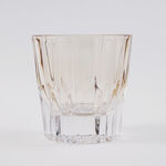 La Mesa 4 Pcs Embossed Tumbler Glass Set, Ombre Light Brown 8.5*8.5*8.7 Cm image number 2