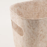 هومز سلة تخزين من قماش فيلت 25*13*14سم، أوف وايت image number 2