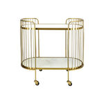 Serving Trolley Stainless Steel and Marble 82*40*86 Cm image number 4
