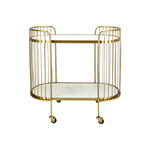 Serving Trolley Stainless Steel and Marble 82*40*86 Cm image number 4