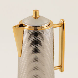 Dallaty stainless steel steel vacuum flask set 1L, silver and gold