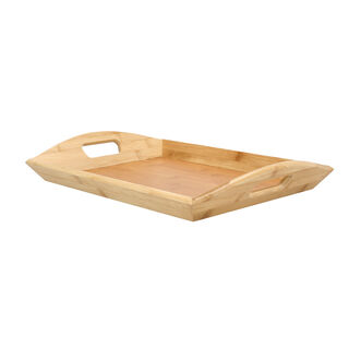 Bamboo Round Serving Tray 