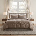 بوتيك بلانش طقم غطاء لحاف تنسل 300 خيط، موكا، 200*200 سم image number 0