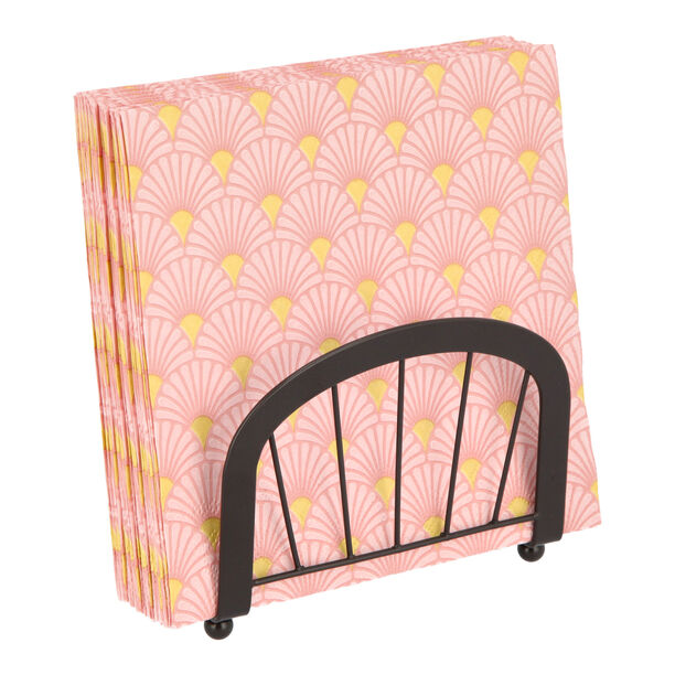Ambiente Serving Paper Napkins Art Deco Design Rose Gold Color image number 2
