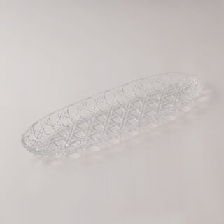 La Mesa medium glass serving platter 50.5*15.7*3.5 cm