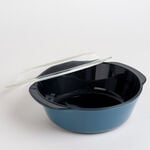 Alberto glass dark blue casserole with lid 2l image number 2
