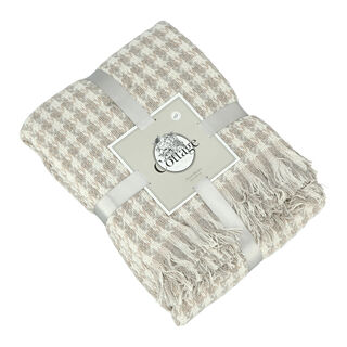 Cottage Cotton Throw 160X200Cm Beige