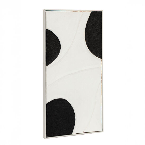 Homez 3pcs framed wall art canvas set, black and white image number 4