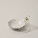 Dallaty grey porcelain date bowl with lid 13*13*12 cm image number 1