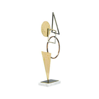 Home Accent Abstract With Marble Base