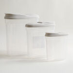 Pentola 3pcs plastic food storage container 1.25L, 2.9L, 5.3L image number 0