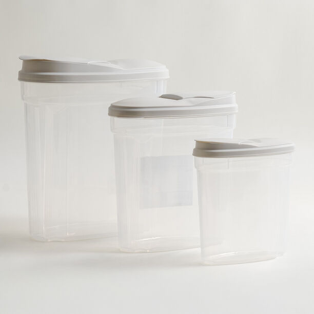 Pentola 3pcs plastic food storage container 1.25L, 2.9L, 5.3L image number 0