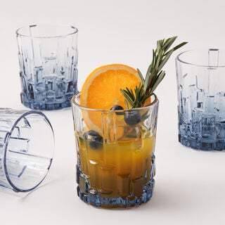 La Mesa Glass Tumbler Set 4Pcs 310Ml, Blue