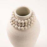 Selah off white ceramic cylindrical vase off white image number 2
