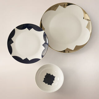 La Mesa Glass 18Pcs Dinner Set Yaqut Collection, Blue