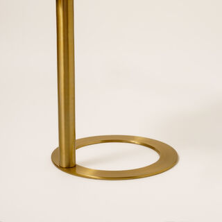 Homez aluminum sofa table in gold dia 40cm