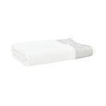 Elite Embroidered Border Bath Towel White 100% Cotton 70*140 cm image number 1