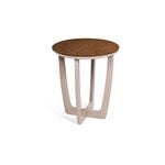 Homez glen side table 50*50*57cm, walnut image number 0