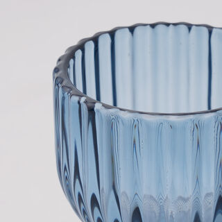 لا ميسا طقم أوعية حلويات صغيرة 4 قطع زجاج، أزرق