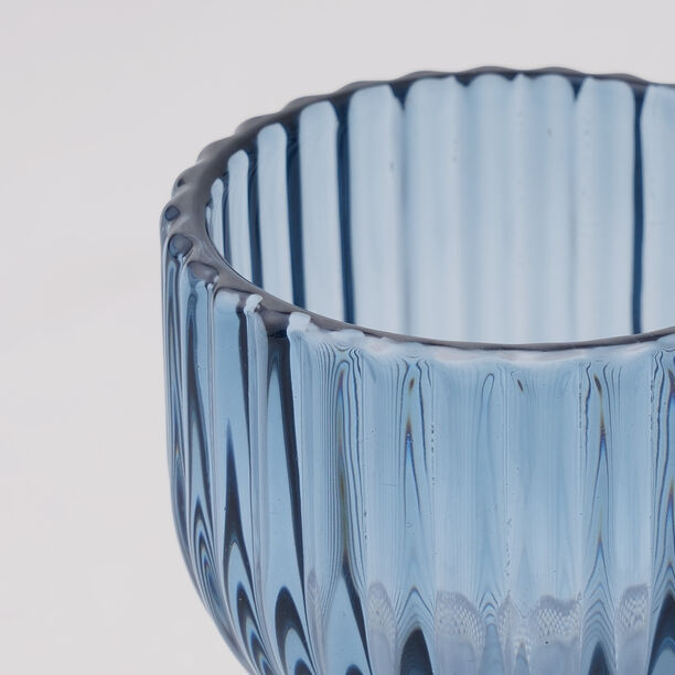 لا ميسا طقم أوعية حلويات صغيرة 4 قطع زجاج، أزرق image number 4