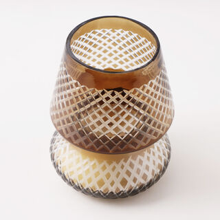 Homez scented glass jar candle 10*12.7cm