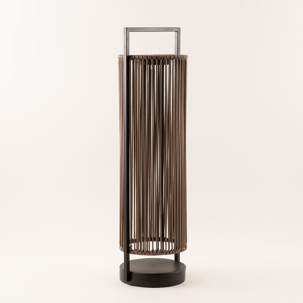 Homez metal stucco lantern 18*16.5*60cm, black and brown image number 1