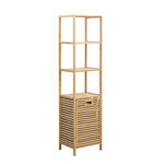 Wood bathroom cabinet with shelves 40*33*160 cm image number 0