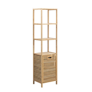 Bamboo Storage Cabinet With Shelves 40*33*160Cm