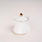 Dallaty white porcelain sugar pot image number 1