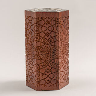 Bahja collection wood oud burner 10*10*20 cm