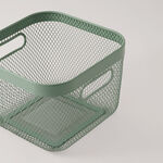 البرتو سلة فواكه معدنية، أخضر 42*32*16.7 سم image number 1