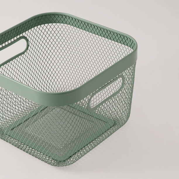 البرتو سلة فواكه معدنية، أخضر 42*32*16.7 سم image number 1