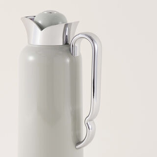 Dallaty Stainless Steel Thermos, Grey and Silver, 1L