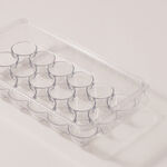 Alberto 18 Slot Fridge Egg Tray With Cover 33.5*17.6*7.6Cm image number 2