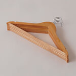 Homez 5Pcs Wood Coat Hangers, Beige 53*46*33 Cm image number 2