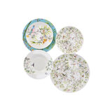 La Mesa white/green bone porcelain 16 pc dinner set image number 2