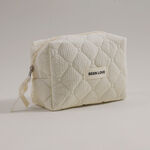 بنتولا حقيبة تخزين مكياج قماشية 16.5*8*13.5سم، أبيض image number 1