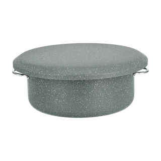 Marble Coating Casserole With Serving Lid