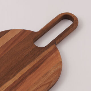Alberto acacia wood oval cheese serving set 54.6*21.6*1.9 cm