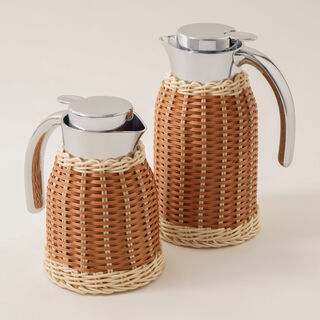 Dallaty vacuum flask 0.8L rattan brown