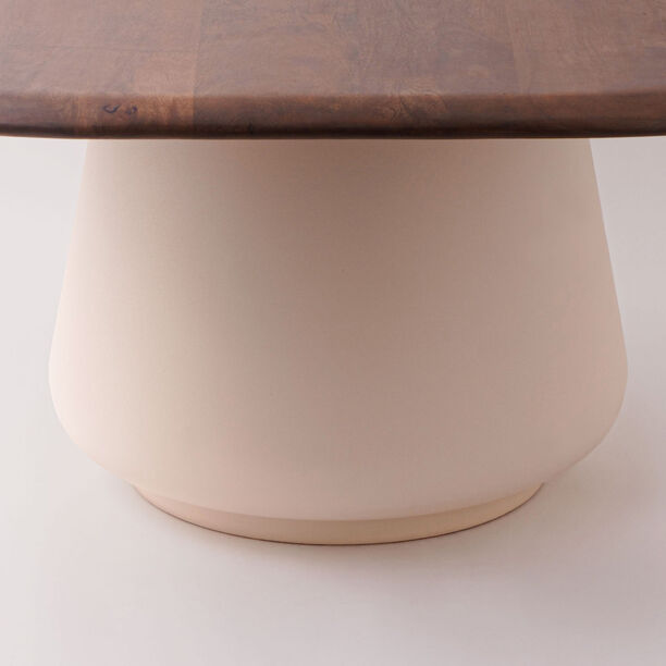 Homez wooden coffee table 80*80*40cm image number 3