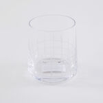 La Mesa 4 Pcs Tumbler Glass Set, Clear With Cutting Line 8*8*8.5 Cm image number 2
