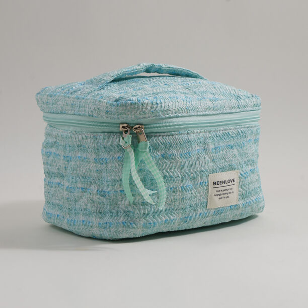 بنتولا حقيبة تخزين مكياج قماشية 23.5*16*15سم، أخضر image number 1