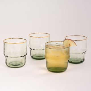 La Mesa Tumbler 4 Pieces Set Gray+Gold