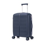 Travel vision durable PP 3 pcs luggage set, navy blue image number 1